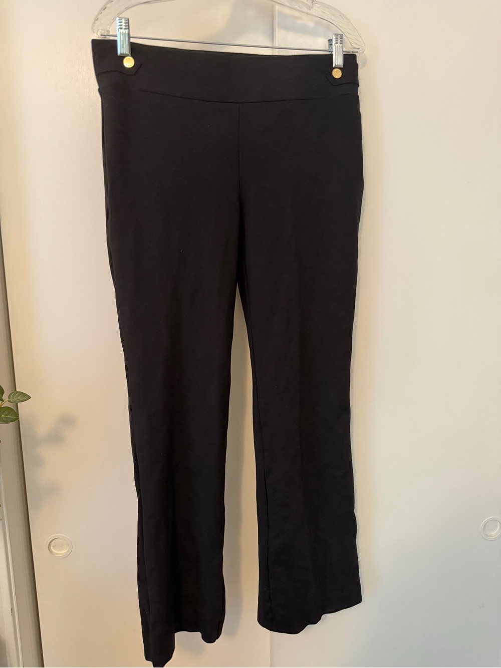 Anne Klein Black Boot Cut Pull-On Pants
